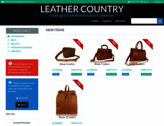 leathercountry.it screenshot
