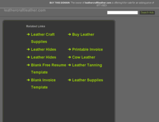 leathercraftleather.com screenshot