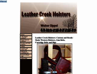 leathercreekholsters.com screenshot