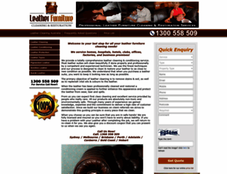 leatherfurniturecleaning.com.au screenshot