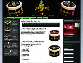 leathergenie.co.uk screenshot