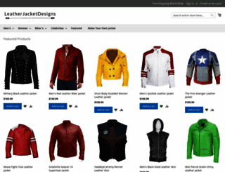 leatherjacketdesigns.com screenshot