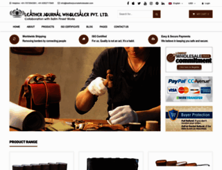 leatherjournalwholesaler.com screenshot