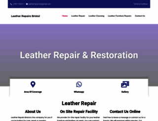 leatherrepairsbristol.co.uk screenshot