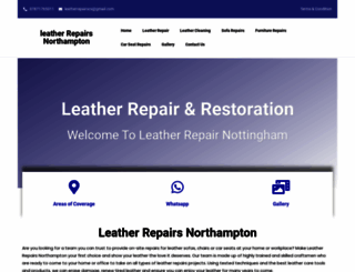 leatherrepairsnorthampton.co.uk screenshot