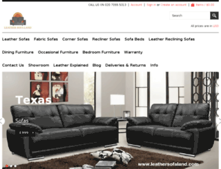 leathersofaland.com screenshot