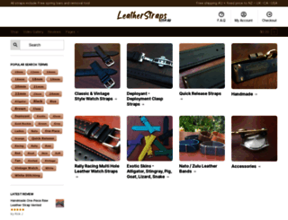 leatherstraps.com.au screenshot