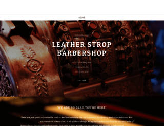 leatherstropbarbershop.com screenshot