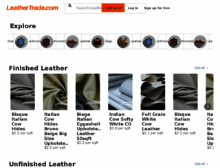 leathertrade.com screenshot