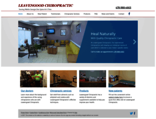 leavengoodchiropractic.com screenshot
