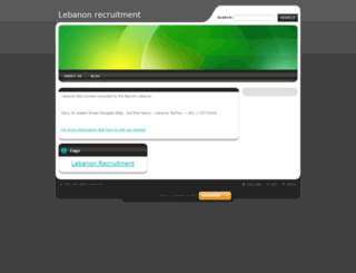 lebanonrecruitment.webnode.com screenshot