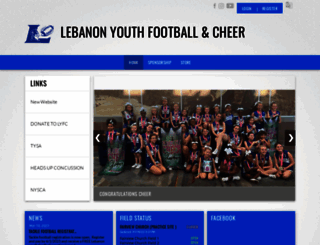 lebanonyouthfootballandcheer.org screenshot