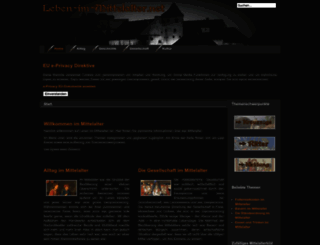 leben-im-mittelalter.net screenshot