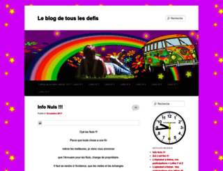 leblogdetouslesdefis.apln-blog.fr screenshot