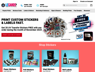 lecards.com screenshot