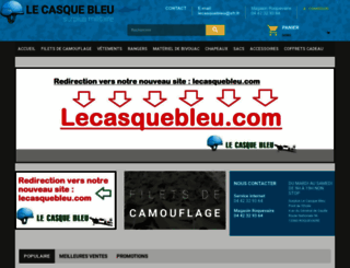 lecasquebleu.fr screenshot