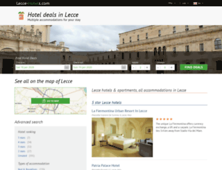 lecce-hotels.com screenshot
