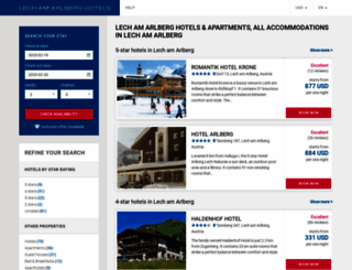 lech-am-arlberghotels.com screenshot