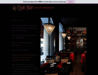 lechatnoirfrenchrestaurant.com screenshot