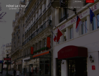 leclery-hotel-paris.com screenshot