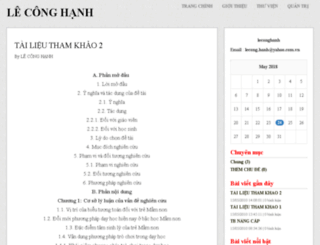leconghanh.vnweblogs.com screenshot