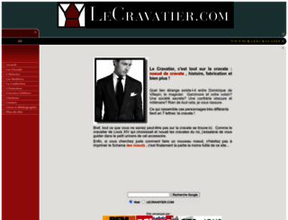 lecravatier.com screenshot