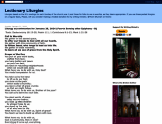 lectionaryliturgies.blogspot.com screenshot