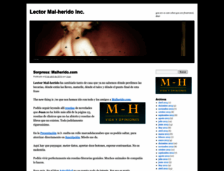lectormalherido.wordpress.com screenshot
