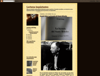 lecturasinquietantes.blogspot.com screenshot