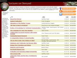 lectures.eserver.org screenshot