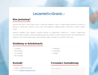 leczeniebezgranic.pl screenshot