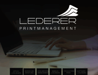 lederer-printmanagement.de screenshot