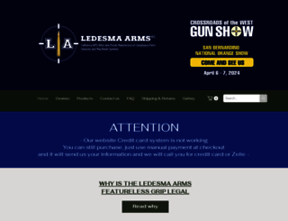 ledesmaarms.com screenshot
