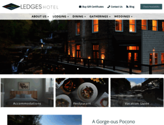 ledgeshotel.com screenshot