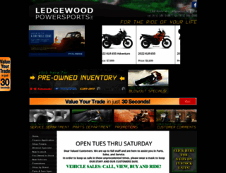ledgewoodpowersports.com screenshot