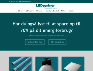 ledpartner.dk screenshot