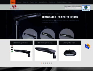 ledstreetlightfixtures.com screenshot