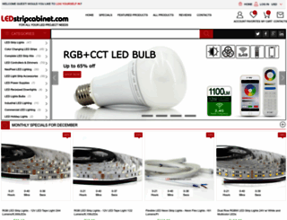 ledstripcabinet.com screenshot