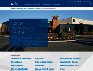 leducleisure.com screenshot
