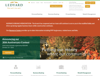 ledyardbank.com screenshot