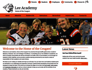 leeacademycougars.net screenshot