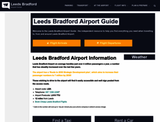 leeds-airport-guide.co.uk screenshot