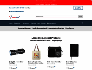 leedsproducts.brandeditems.com screenshot