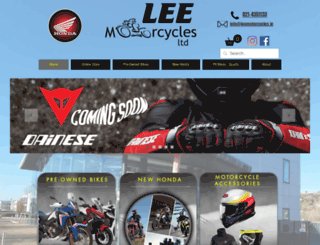 leehondacentre.com screenshot