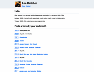 leekelleher.com screenshot