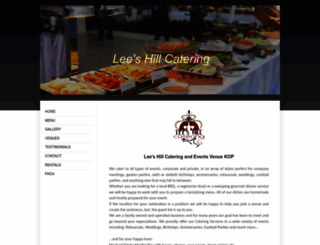 leeshillcatering.com screenshot
