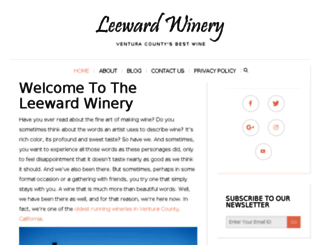 leewardwinery.com screenshot