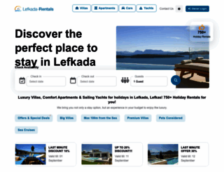 lefkada-rentals.com screenshot