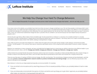 lefkoe.com screenshot