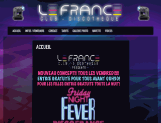lefrance-discotheque.com screenshot